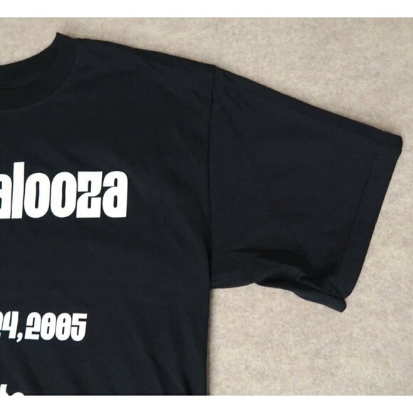 Vintage Lollapalooza 2005 Tee Gildan Black Tee Concert Cotton EUC Men's Medium - Picture 3 of 8